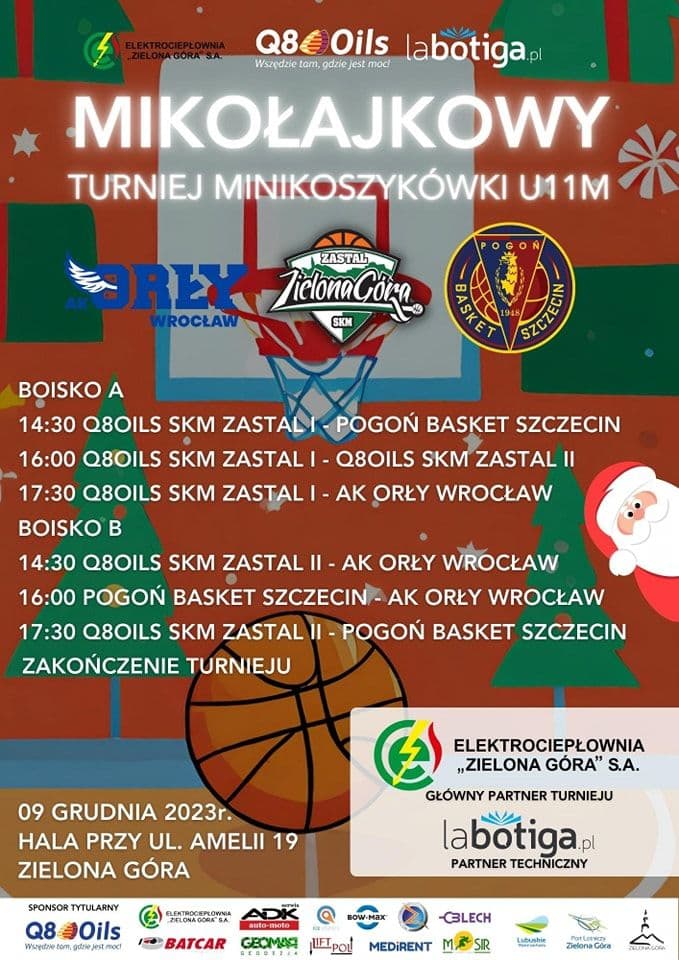 Mikołajkowy Turniej mini koszykówki - U11 — zdjęcie 1