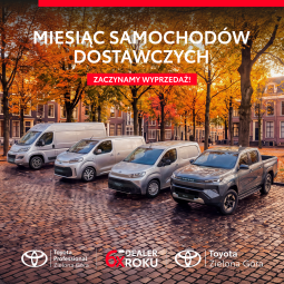 TOYOTA ZIELONA GÓRA partner techniczny  – Miesiąc Samochodów Dostawczych